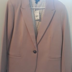 Blush pink blazer